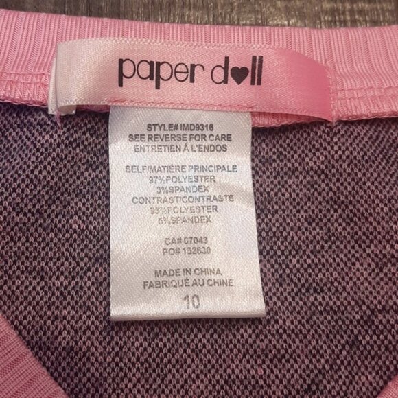 3/$20 Paper Doll Plaid Sweater Dress Fit & Flare Sleeveless Fall Preppy Vneck - Picture 7 of 10